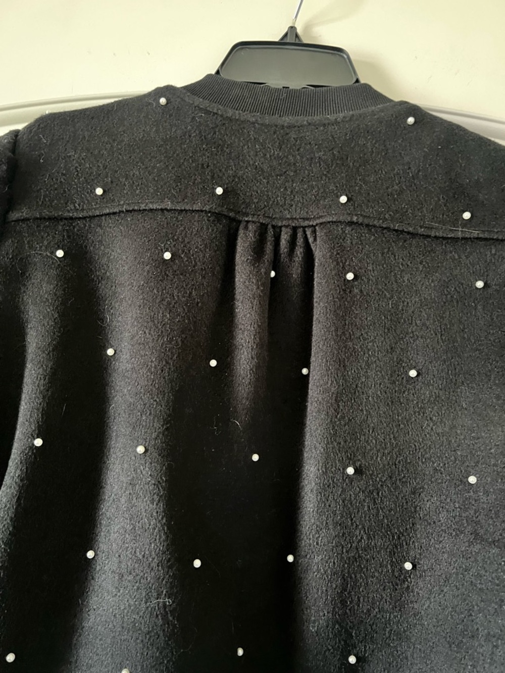 New Generation Love XL Darcie Pearl Bomber Jacket Gold Zip Cropped Retail $395 - Picture 7 of 11